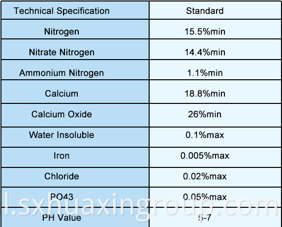 Calcium Nitrate granular PH 5-7